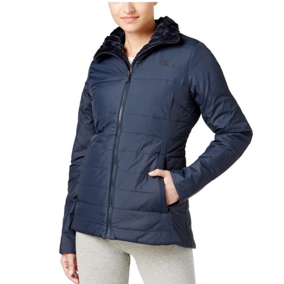 North Face Harway Reversible navy blue insulated jacket size L